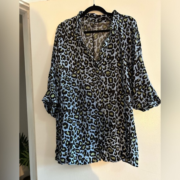 Button down blouse oversized - Picture 2 of 4
